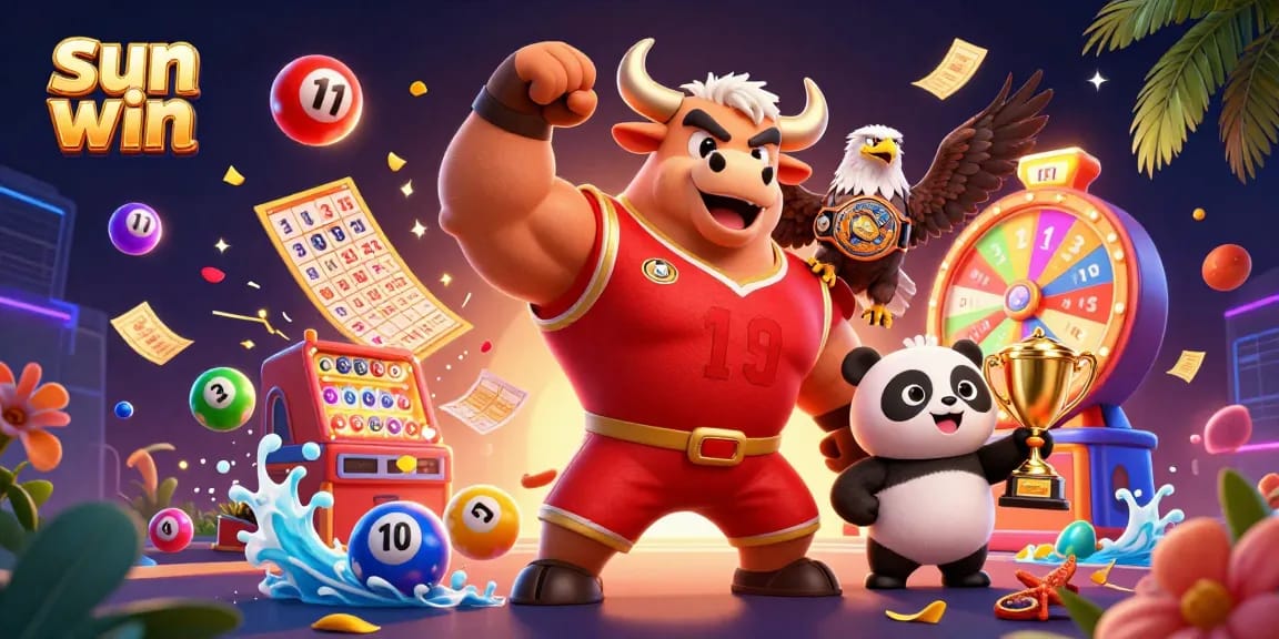 Engage with sun win's thrilling visual celebration of lottery excitement and winning potential.