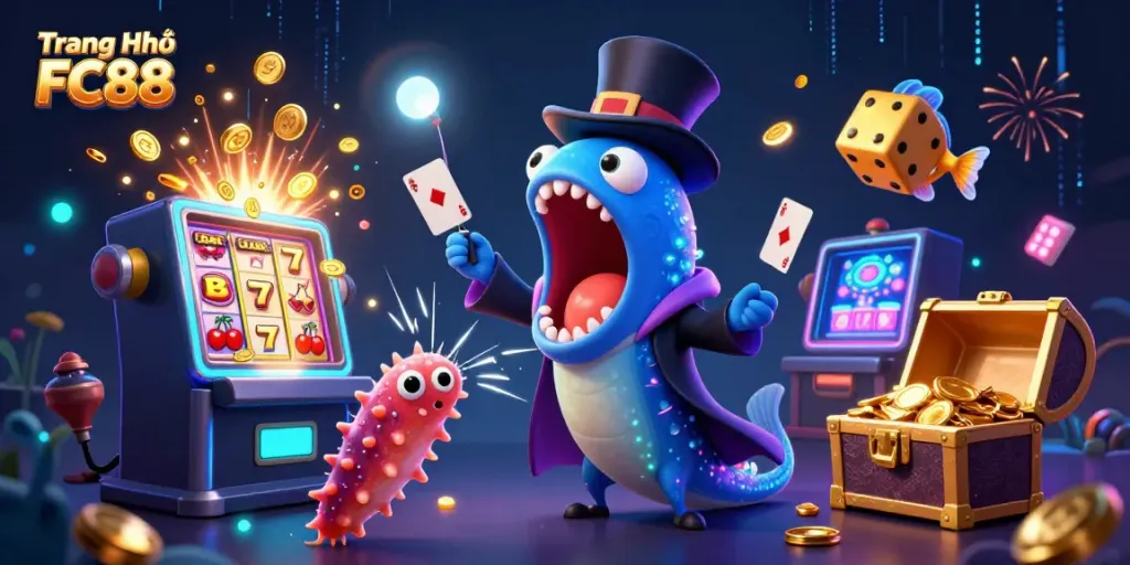 Engage with the thrilling world of Trang Chủ FC88 featuring vivid casino dynamics and charismatic sea creatures.