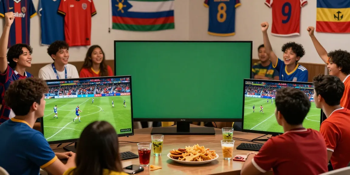 Fans enjoying a lively football match while watching bóng đá xoilactv.