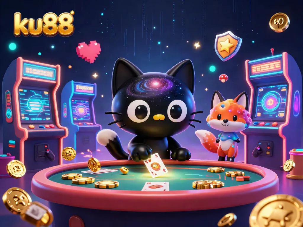 Players engage with the dynamic universe of ku88, a vibrant online casino filled with captivating elements.