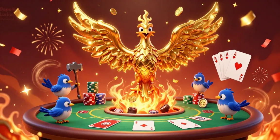 Join the excitement at Đăng Ký Luckywin with a dynamic casino scene featuring vibrant poker elements.