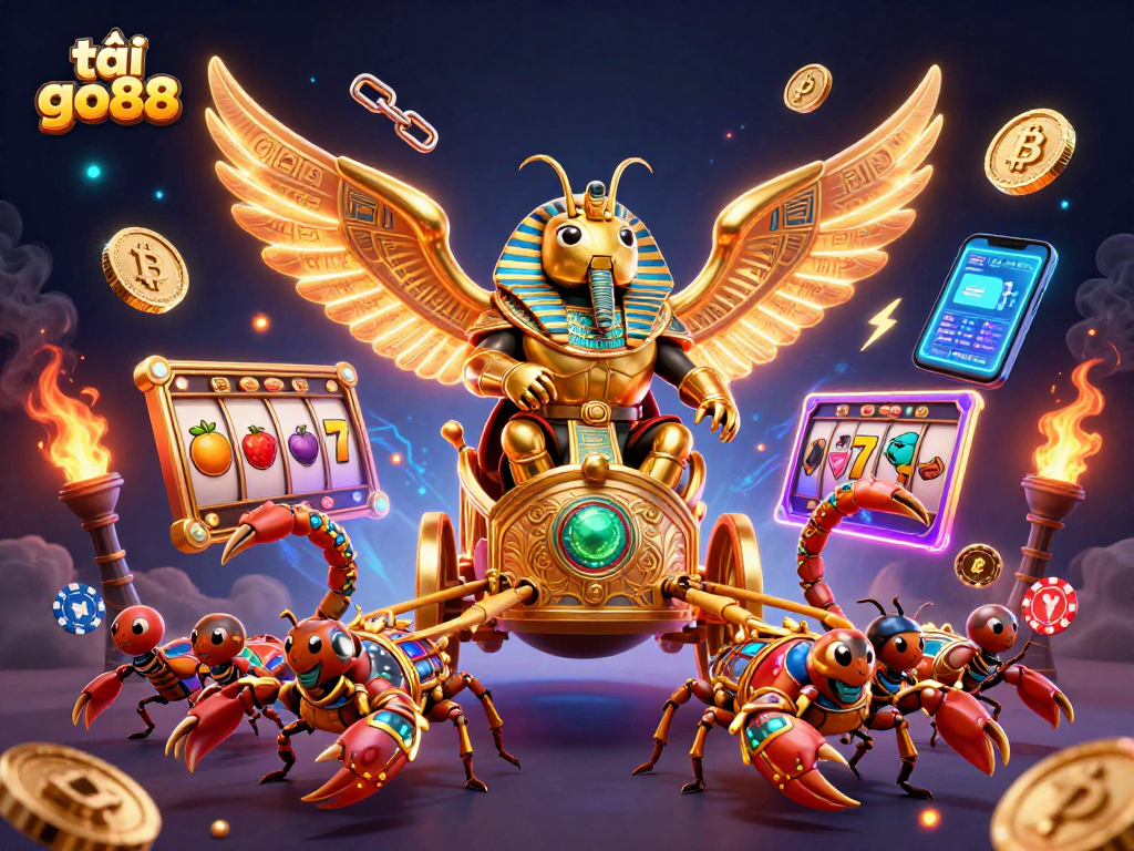 Engage in exciting gaming adventures with tải go88 as giant golden beetles and scorpions rule the casino!